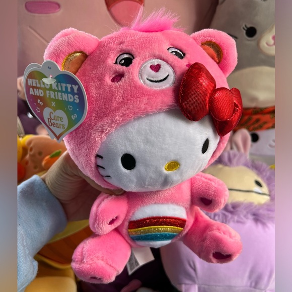 NWT 8” Hello Kitty in Cheer Bear Costume Care Bears Hello Kitty Sanrio - Picture 4 of 4